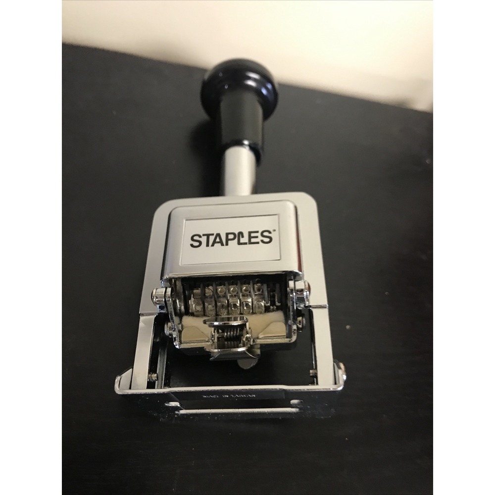 Staples Automatic Numbering Machine, New In Box- 6 Number Stamp Machine - Picture 6 of 6